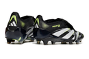 Chuteira Adidas Predator Elite Fold-Over Tongue FG - Preta, Verde e Branca