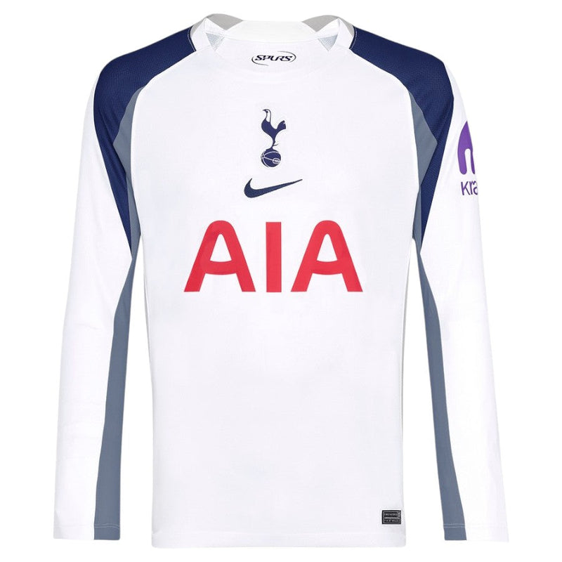 Camisola Tottenham Hotspur principal branca 2025/26 - MANGA LONGA