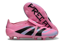 Chuteira Adidas Predator Elite Fold-Over Tongue FG - Rosa, Azul e Preta