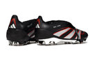 Chuteira Adidas Predator Elite Fold-Over Tongue FG - Preta, Prata e Vermelha