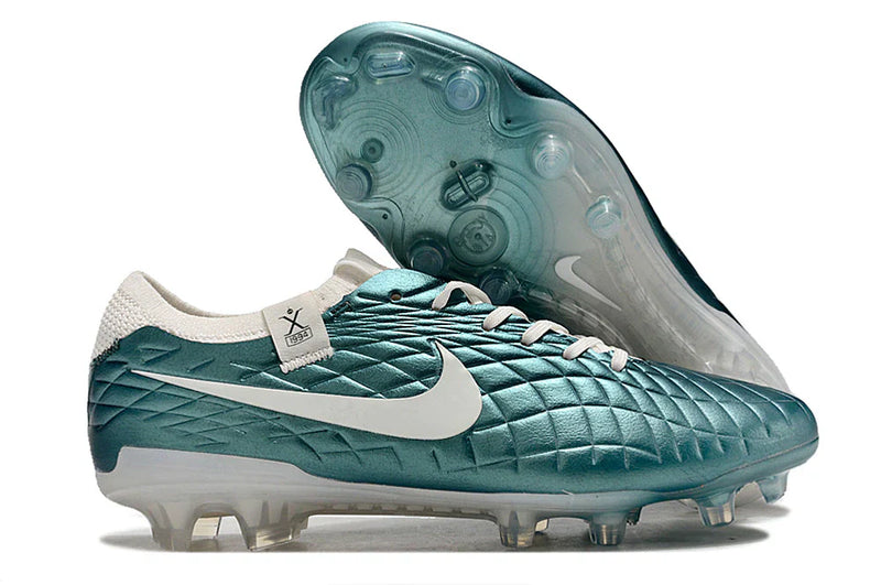 Chuteira Nike Tiempo Legend 10 FG - Azul - Edição Especial Esmerald