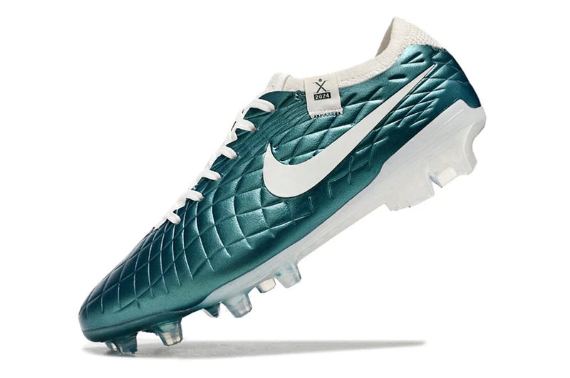 Chuteira Nike Tiempo Legend 10 FG - Azul - Edição Especial Esmerald