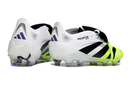 Chuteira Adidas Predator Elite Fold-Over Tongue FG - Branca, Preta e Verde