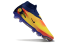 Chuteira Nike Phantom 6 Elite Edição Especial Haaland FG - Azul, Amarela e Vermelha