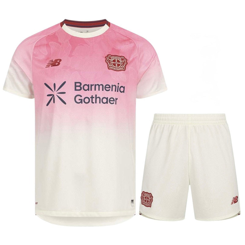 Conjunto Infantil Bayer Leverkusen alternativo rosa 2025/26