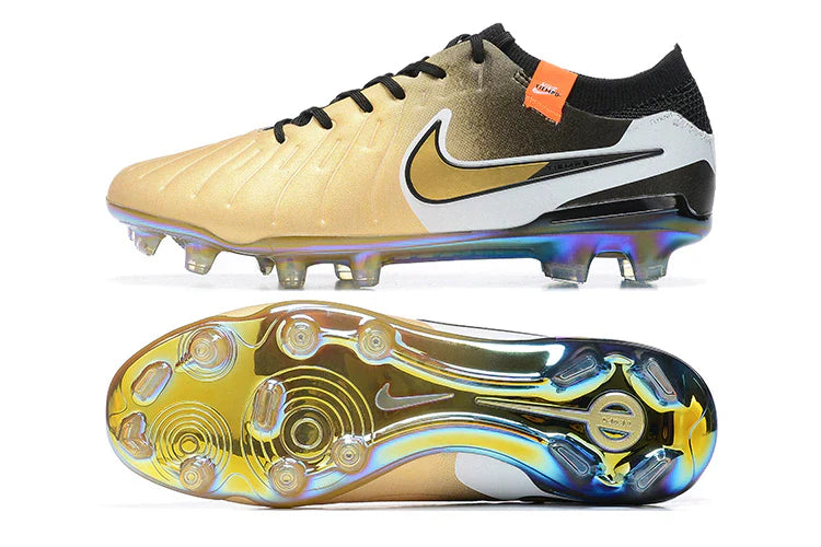 Chuteira Nike Tiempo Legend 10 FG - Dourada - Edição Especial
