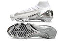 Chuteira Nike Air Zoom Mercurial Superfly 10 Edição Especial Elite FG - Banca e Prata