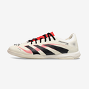 Chuteira Futsal Adidas Predator Elite Fold-Over Tongue IC - Bege, ideal para jogos com conforto e desempenho.