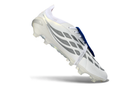Chuteira Adidas Predator Elite FG 26 - Branca e Azul "Bellingham"