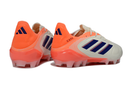 Chuteira Adidas Copa Pure III Elite AG - Coral Blaze Pack vista traseira em cores vibrantes para relvados sintéticos.