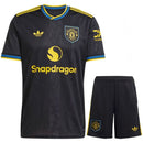 Conjunto Infantil Manchester United terceiro equipamento 2025/26