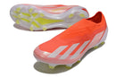 Chuteira Adidas X Crazyfast FG Elite .1 Vermelha com design aerodinâmico e sola FG para desempenho superior.