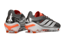Chuteira Adidas Predator Elite FG 26 - "Finishers Steel" com design moderno e tecnologia de ponta para futebol.