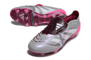 Chuteira Adidas Predator Elite Fold-Over Tongue FG - Cinza, Rosa e Branca