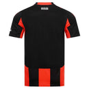 Camisola Frankfurt principal preta e vermelha 2025/26