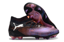 Chuteira Puma 8 Ultimate FG Preta e Roxa - Neymar, ideal para desempenho em campo.