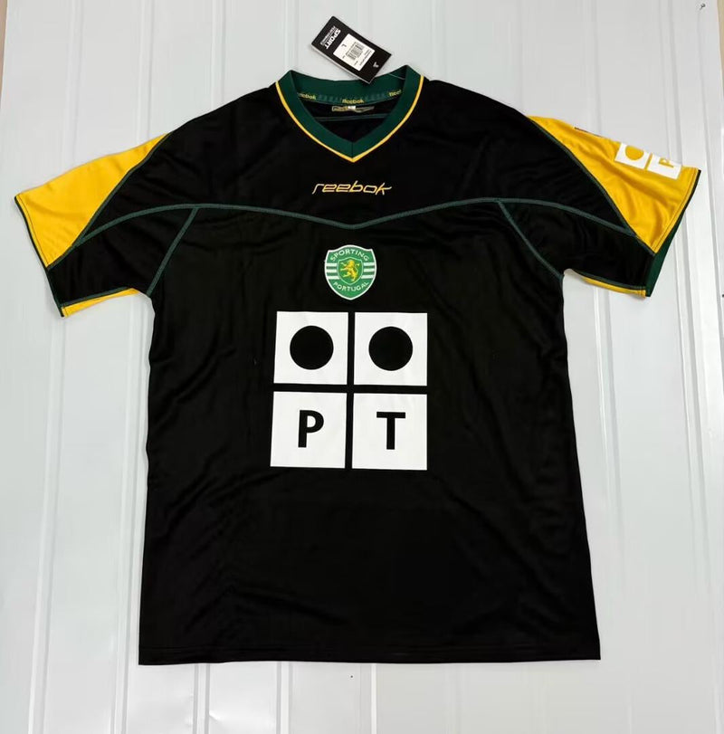 Camisola Sporting retrô preta 2002/2003 - away