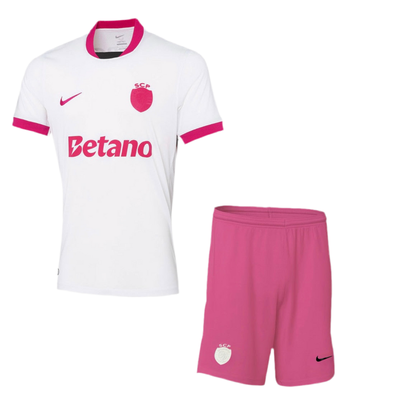 Conjunto infantil Sporting Outubro Rosa 2025/26 - LANÇAMENTO