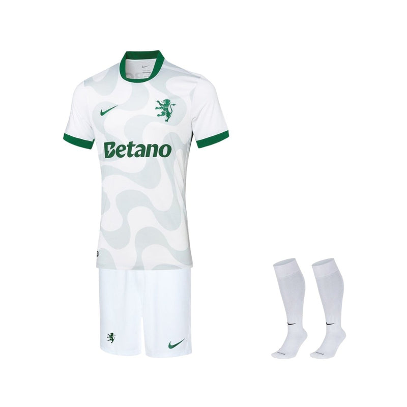 Conjunto Infantil - Sporting Alternativa Branca 25/26