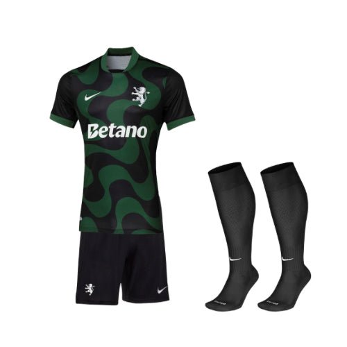 Conjunto Infantil - Sporting Alternativa Preta 25/26
