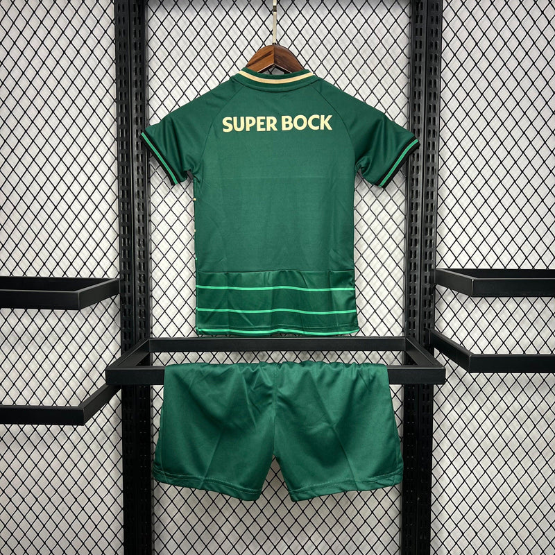 Conjunto Infantil Sporting away 24/25