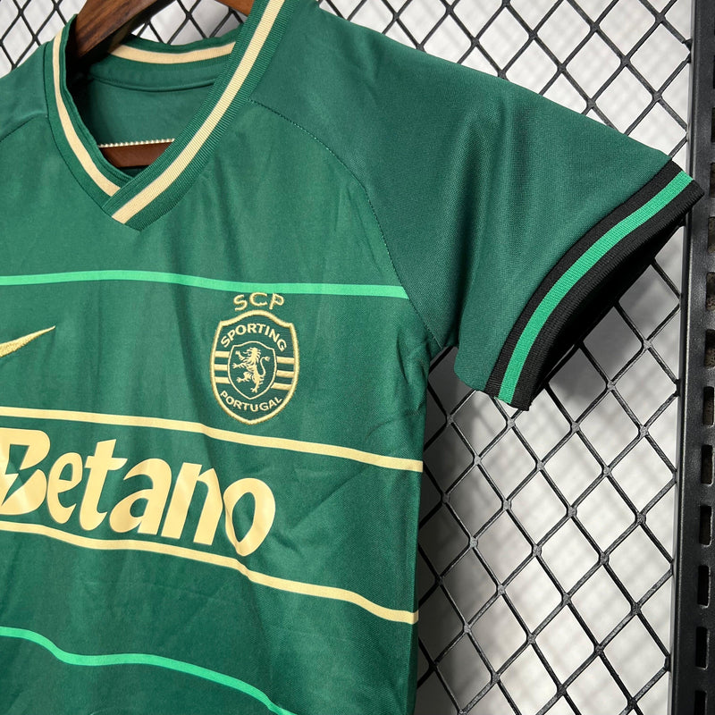 Conjunto Infantil Sporting away 24/25