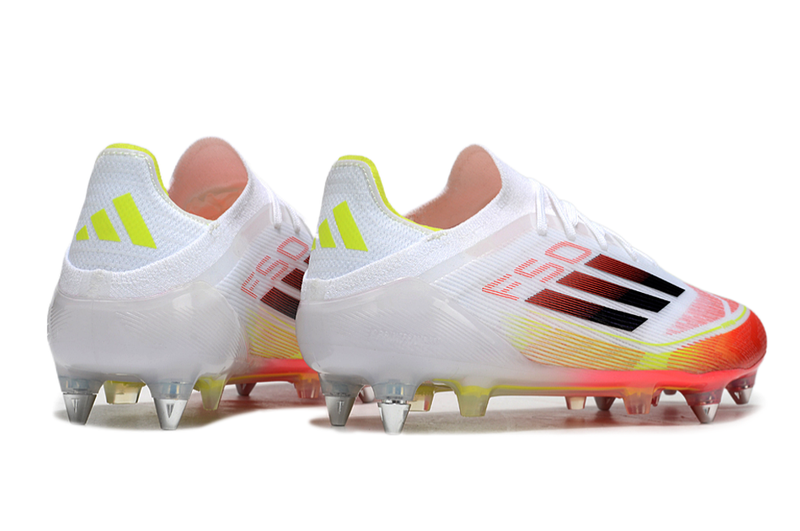 Chuteira Adidas F50 Elite SG - Branco e Laranja