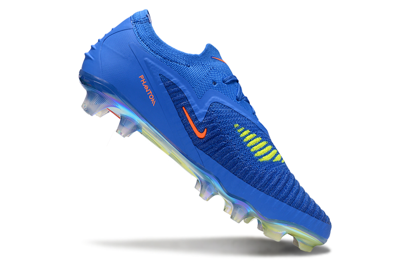 Chuteira Nike Phantom 6 Elite FG - Azul e Laranja