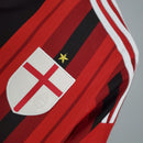 Camisa AC Milan Home 14/15 Retro Red Olympic com detalhes em vermelho e preto e escudo do clube