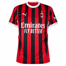 AC Milan camisola oficial 24/25 da Olympic Store com design clássico e moderno em preto e vermelho.