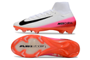 Chuteira Nike Air Zoom Mercurial Superfly 10 Elite FG - Branca, Rosa e Laranja - Pack Fear Nothing