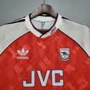 Arsenal Home 90/92 Retro camisola de futebol da OLYMPIC STORE com logo da Adidas e estampas icônicas.