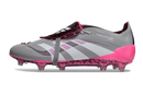 Chuteira Adidas Predator Elite Fold-Over Tongue FG - Cinza, Rosa e Branca