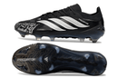 Chuteira Adidas Predator Elite FG 26 - "Finishers Steel" - Preta e Branca, design moderno e alta performance.