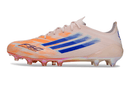 Chuteira Adidas F50 FG Elite - Laranja com design vibrante e tecnologia de ponta para desempenho no campo.