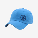 Boné Manchester City azul claro com logo, ideal para torcedores do Manchester.