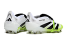 Chuteira Adidas Predator Elite Fold-Over Tongue FG - Branca, Verde e Preta
