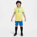 Conjunto Infantil Brasil 24/25 Amarelo - Nike