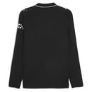 Camisola Manchester City alternativa preta 2025/26 com manga longa, vista traseira do produto.