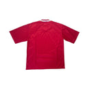Camisola Benfica Principal 97/98 vista traseira, estilo clássico, cor vermelha, detalhes em branco.