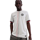 Camisola Chelsea Away 2025/26 Off White, modelo de camisa do time Chelsea, estilo moderno e confortável.