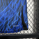 Conjunto Infantil Japão em detalhe, com design azul e preto, ideal para conforto infantil, modelo 24/25.