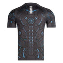 Camisolas Napoli treino 25/26, camiseta de futebol com design tecnológico e detalhes em azul.