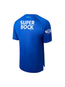 Camisola Halloween FC Porto INVICTA azul 2024/25 com logo SUPER BOCK e detalhes temáticos.