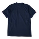 Camisola principal do PSG 2025/26 Nike azul-marinho com faixa central vermelha e branca, padrão inspirado na Torre Eiffel e gola V assimétrica.