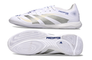 Chuteira Futsal Adidas Predator Elite Fold Over Tongue IC Branco com design moderno e sola ideal para futsal.