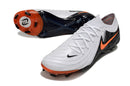 Chuteira Nike Phantom GX II FG - Branca, Preta e Laranja
