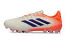 Chuteira Adidas Copa Pure III Elite AG - Coral Blaze Pack em detalhes, ideal para relvados sintéticos.