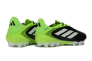 Chuteira Adidas Copa Pure III Elite AG - Preto e Amarelo - imagem de trás com design moderno em preto e amarelo