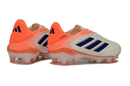 Chuteira Adidas Copa Pure III Elite FG - Coral Blaze Pack, com design moderno e sola FG para máxima tração.